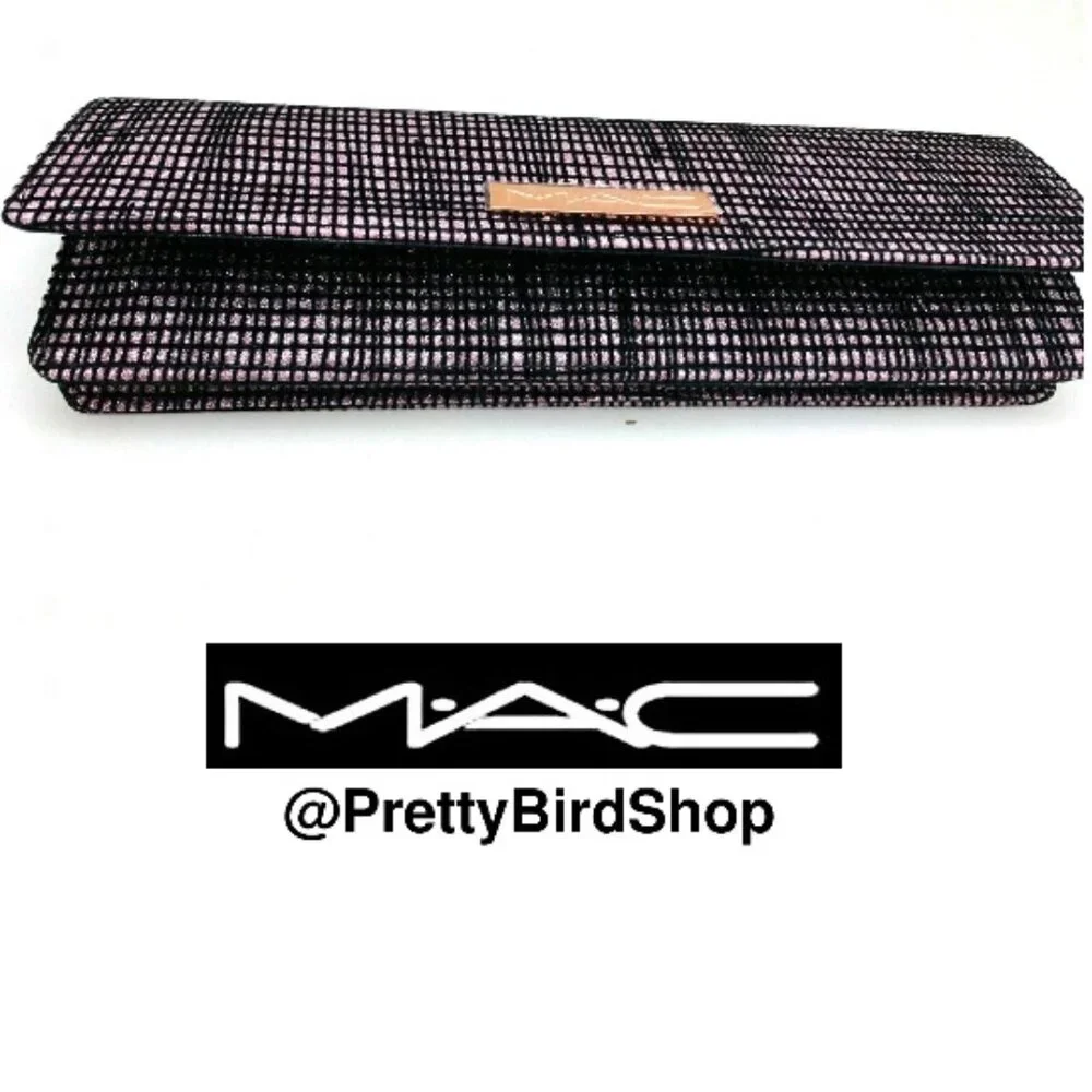 MAC 4 pc gift set! FASHION SWEETIE MULL IT OVER Lip Primer + glitter clutch NEW